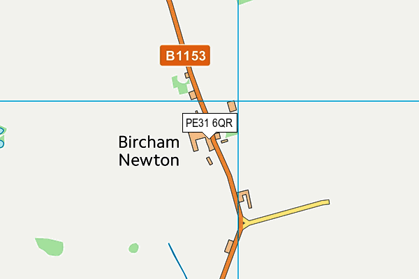 PE31 6QR map - OS VectorMap District (Ordnance Survey) PE31 6QR map - OS VectorMap District (Ordnance Survey)