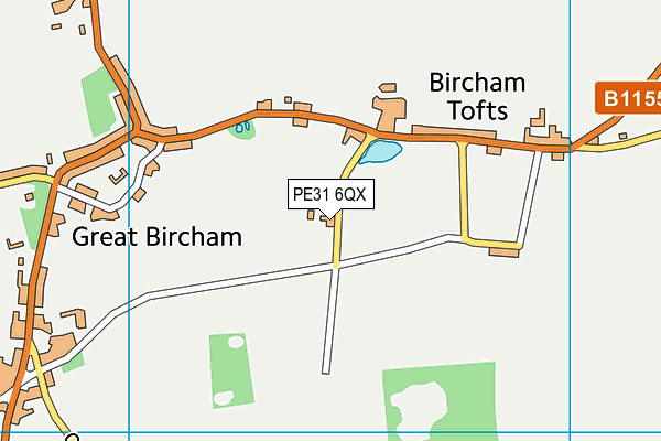 PE31 6QX map - OS VectorMap District (Ordnance Survey) PE31 6QX map - OS VectorMap District (Ordnance Survey)