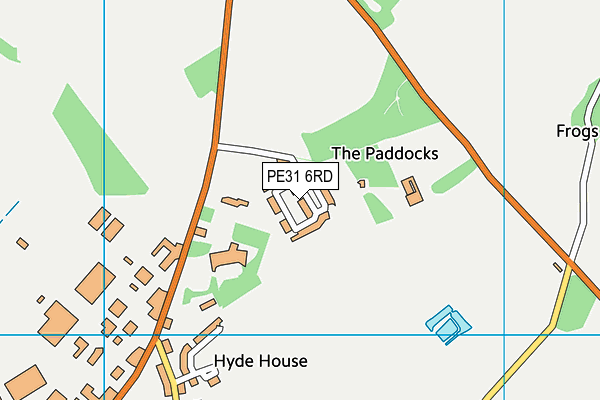 PE31 6RD map - OS VectorMap District (Ordnance Survey)