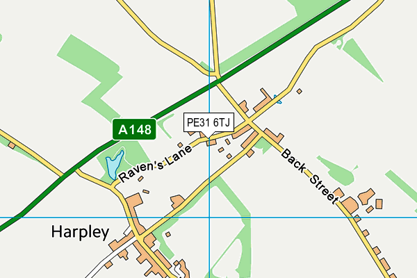 PE31 6TJ map - OS VectorMap District (Ordnance Survey) PE31 6TJ map - OS VectorMap District (Ordnance Survey)