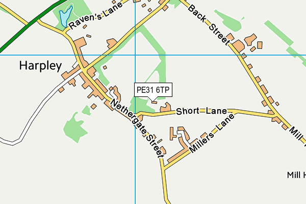 PE31 6TP map - OS VectorMap District (Ordnance Survey) PE31 6TP map - OS VectorMap District (Ordnance Survey)