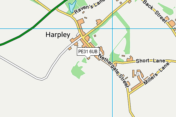 PE31 6UB map - OS VectorMap District (Ordnance Survey) PE31 6UB map - OS VectorMap District (Ordnance Survey)