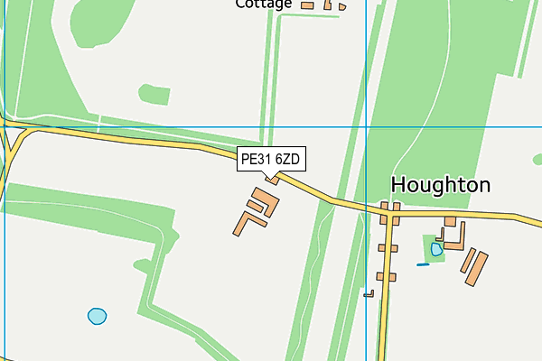 PE31 6ZD map - OS VectorMap District (Ordnance Survey)