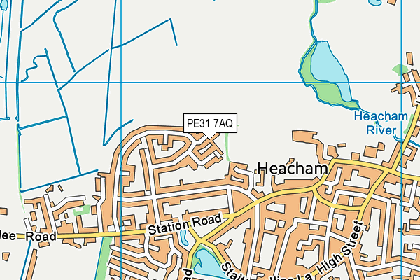 PE31 7AQ map - OS VectorMap District (Ordnance Survey)