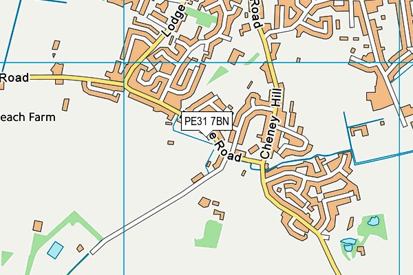 PE31 7BN map - OS VectorMap District (Ordnance Survey) PE31 7BN map - OS VectorMap District (Ordnance Survey)