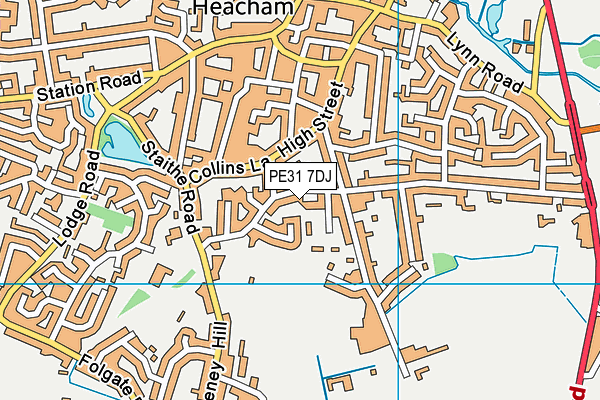 PE31 7DJ map - OS VectorMap District (Ordnance Survey) PE31 7DJ map - OS VectorMap District (Ordnance Survey)
