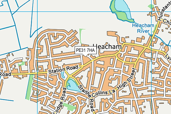 PE31 7HA map - OS VectorMap District (Ordnance Survey) PE31 7HA map - OS VectorMap District (Ordnance Survey)
