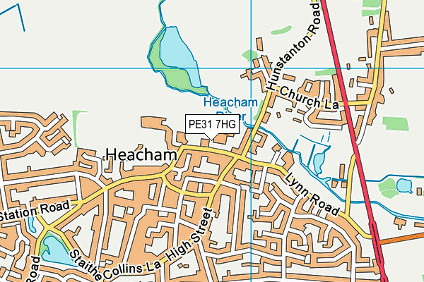 PE31 7HG map - OS VectorMap District (Ordnance Survey) PE31 7HG map - OS VectorMap District (Ordnance Survey)