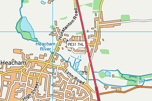 PE31 7HL map - OS VectorMap District (Ordnance Survey) PE31 7HL map - OS VectorMap District (Ordnance Survey)
