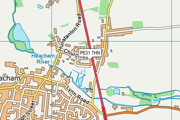 PE31 7HN map - OS VectorMap District (Ordnance Survey)