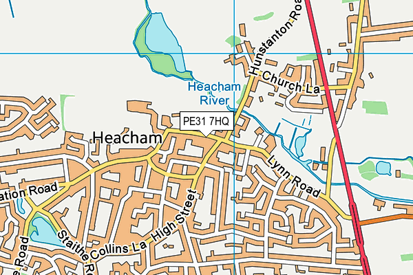 PE31 7HQ map - OS VectorMap District (Ordnance Survey) PE31 7HQ map - OS VectorMap District (Ordnance Survey)