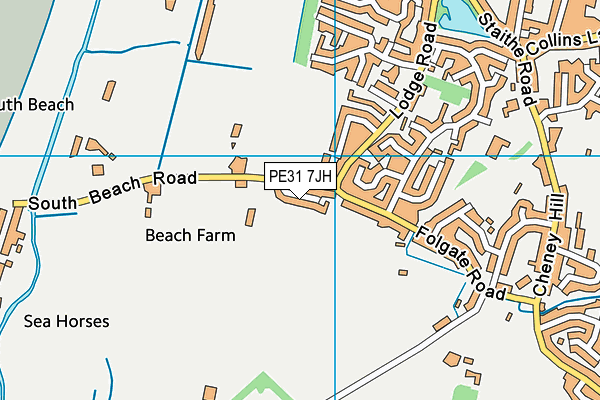 PE31 7JH map - OS VectorMap District (Ordnance Survey) PE31 7JH map - OS VectorMap District (Ordnance Survey)