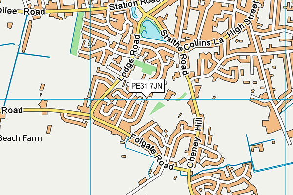 PE31 7JN map - OS VectorMap District (Ordnance Survey) PE31 7JN map - OS VectorMap District (Ordnance Survey)