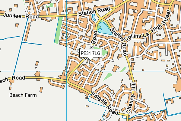 PE31 7LG map - OS VectorMap District (Ordnance Survey) PE31 7LG map - OS VectorMap District (Ordnance Survey)