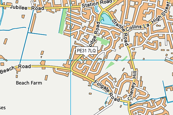 PE31 7LQ map - OS VectorMap District (Ordnance Survey) PE31 7LQ map - OS VectorMap District (Ordnance Survey)