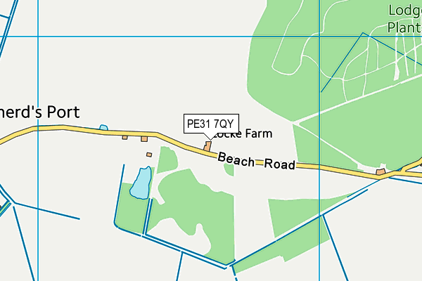 PE31 7QY map - OS VectorMap District (Ordnance Survey) PE31 7QY map - OS VectorMap District (Ordnance Survey)