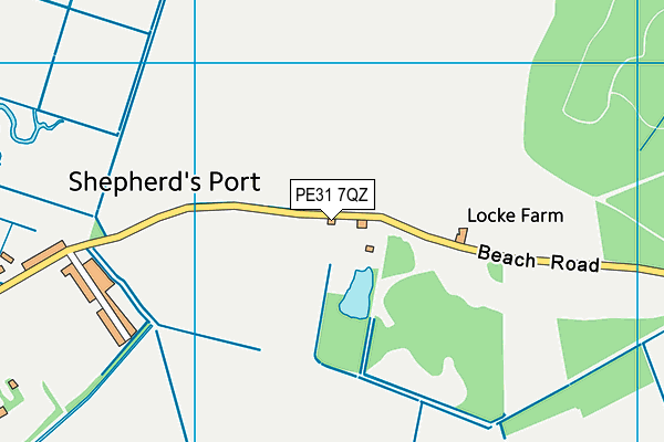 PE31 7QZ map - OS VectorMap District (Ordnance Survey)