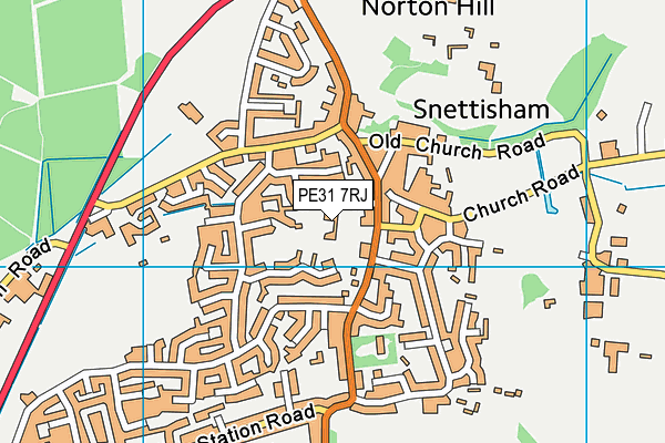 PE31 7RJ map - OS VectorMap District (Ordnance Survey) PE31 7RJ map - OS VectorMap District (Ordnance Survey)