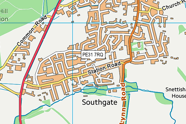 PE31 7RQ map - OS VectorMap District (Ordnance Survey) PE31 7RQ map - OS VectorMap District (Ordnance Survey)