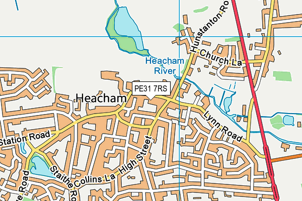 PE31 7RS map - OS VectorMap District (Ordnance Survey) PE31 7RS map - OS VectorMap District (Ordnance Survey)