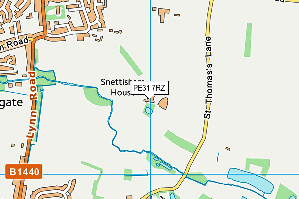 PE31 7RZ map - OS VectorMap District (Ordnance Survey)