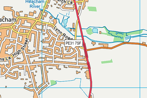 PE31 7SF map - OS VectorMap District (Ordnance Survey) PE31 7SF map - OS VectorMap District (Ordnance Survey)