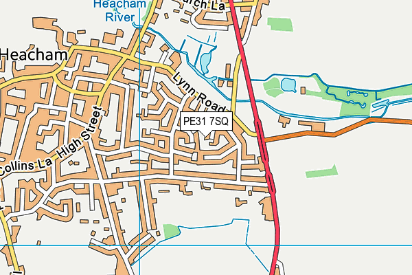 PE31 7SQ map - OS VectorMap District (Ordnance Survey) PE31 7SQ map - OS VectorMap District (Ordnance Survey)