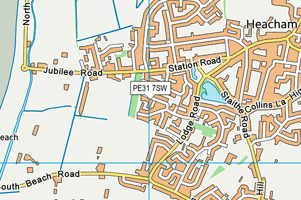 PE31 7SW map - OS VectorMap District (Ordnance Survey) PE31 7SW map - OS VectorMap District (Ordnance Survey)