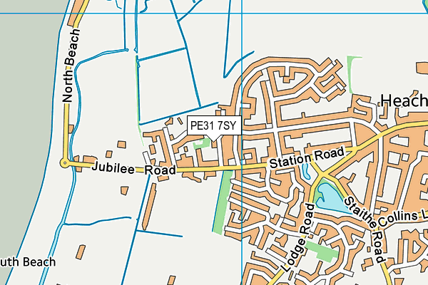 PE31 7SY map - OS VectorMap District (Ordnance Survey) PE31 7SY map - OS VectorMap District (Ordnance Survey)