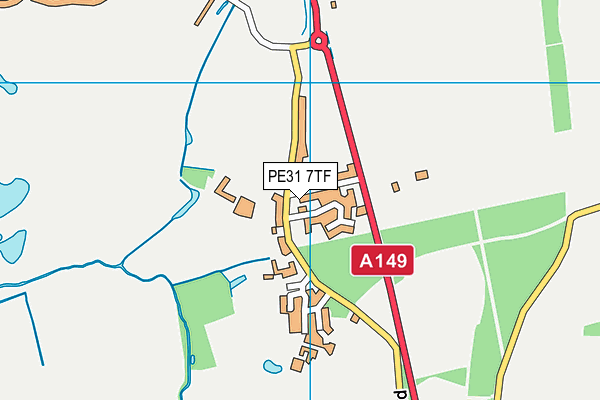 PE31 7TF map - OS VectorMap District (Ordnance Survey) PE31 7TF map - OS VectorMap District (Ordnance Survey)