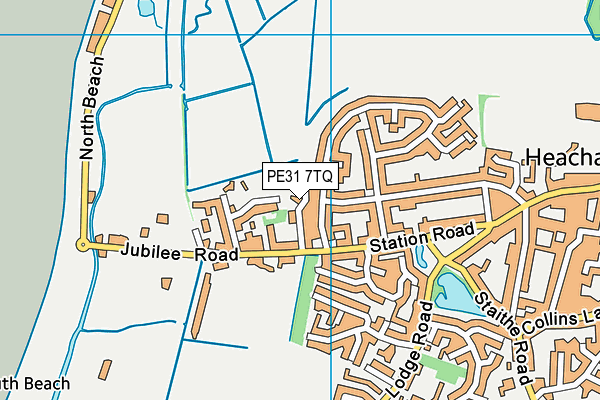 PE31 7TQ map - OS VectorMap District (Ordnance Survey) PE31 7TQ map - OS VectorMap District (Ordnance Survey)