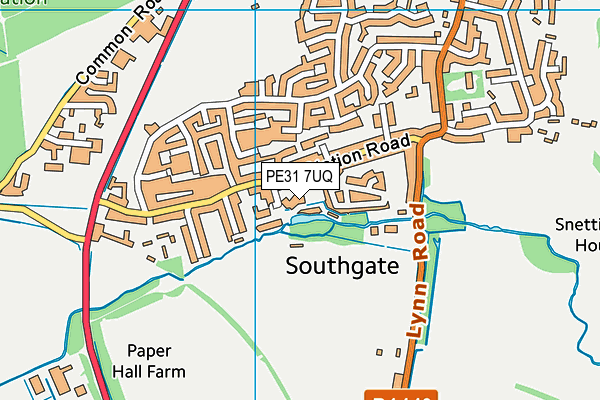 PE31 7UQ map - OS VectorMap District (Ordnance Survey) PE31 7UQ map - OS VectorMap District (Ordnance Survey)
