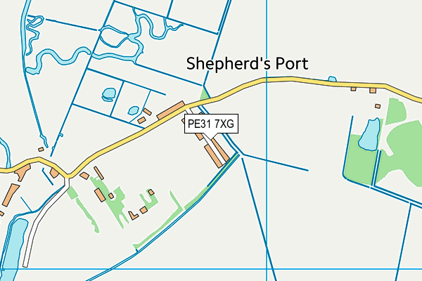 PE31 7XG map - OS VectorMap District (Ordnance Survey) PE31 7XG map - OS VectorMap District (Ordnance Survey)