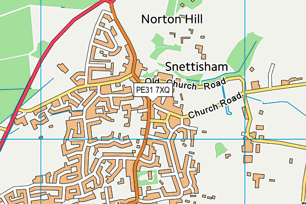 PE31 7XQ map - OS VectorMap District (Ordnance Survey) PE31 7XQ map - OS VectorMap District (Ordnance Survey)