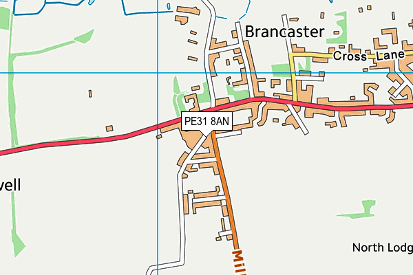 PE31 8AN map - OS VectorMap District (Ordnance Survey) PE31 8AN map - OS VectorMap District (Ordnance Survey)