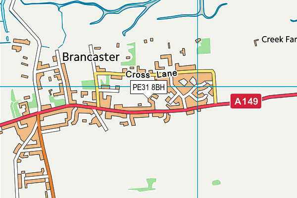 PE31 8BH map - OS VectorMap District (Ordnance Survey) PE31 8BH map - OS VectorMap District (Ordnance Survey)