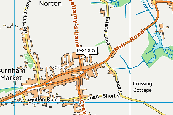 PE31 8DY map - OS VectorMap District (Ordnance Survey) PE31 8DY map - OS VectorMap District (Ordnance Survey)