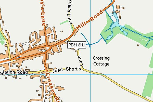 PE31 8HJ map - OS VectorMap District (Ordnance Survey) PE31 8HJ map - OS VectorMap District (Ordnance Survey)