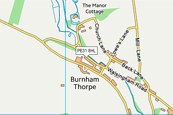 PE31 8HL map - OS VectorMap District (Ordnance Survey) PE31 8HL map - OS VectorMap District (Ordnance Survey)