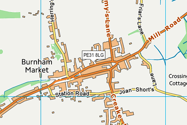 PE31 8LG map - OS VectorMap District (Ordnance Survey) PE31 8LG map - OS VectorMap District (Ordnance Survey)