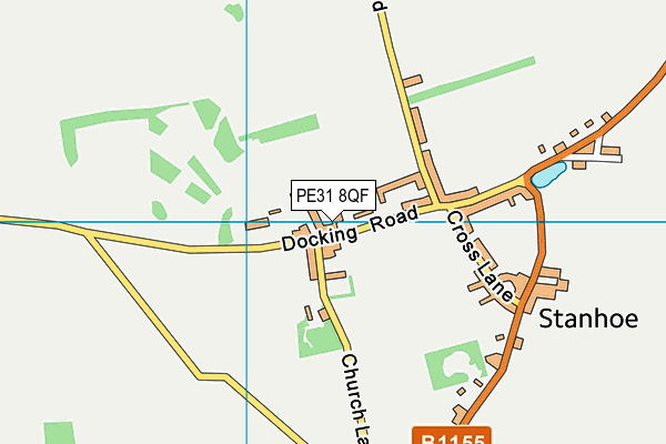 PE31 8QF map - OS VectorMap District (Ordnance Survey) PE31 8QF map - OS VectorMap District (Ordnance Survey)