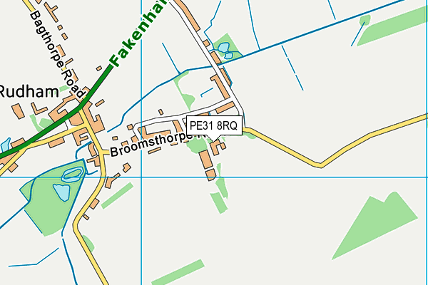 PE31 8RQ map - OS VectorMap District (Ordnance Survey) PE31 8RQ map - OS VectorMap District (Ordnance Survey)