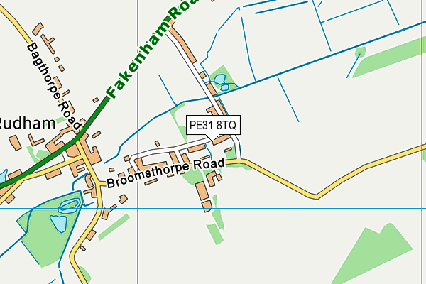 PE31 8TQ map - OS VectorMap District (Ordnance Survey) PE31 8TQ map - OS VectorMap District (Ordnance Survey)