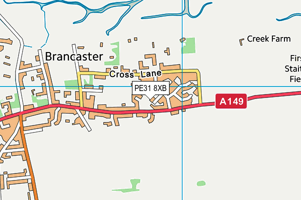 PE31 8XB map - OS VectorMap District (Ordnance Survey) PE31 8XB map - OS VectorMap District (Ordnance Survey)