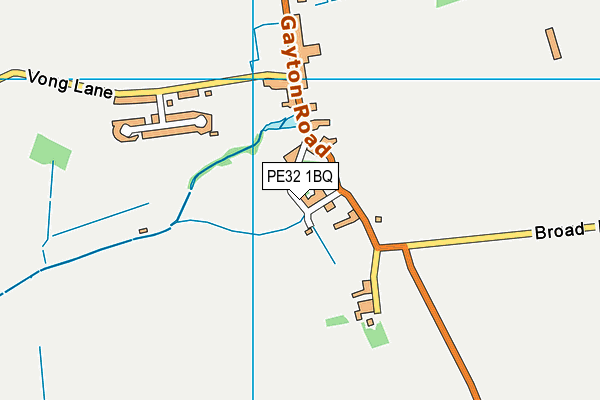 PE32 1BQ map - OS VectorMap District (Ordnance Survey) PE32 1BQ map - OS VectorMap District (Ordnance Survey)