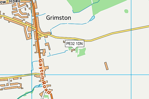 PE32 1DN map - OS VectorMap District (Ordnance Survey) PE32 1DN map - OS VectorMap District (Ordnance Survey)