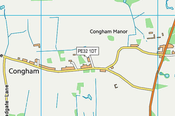 PE32 1DT map - OS VectorMap District (Ordnance Survey) PE32 1DT map - OS VectorMap District (Ordnance Survey)
