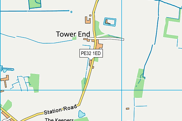 PE32 1ED map - OS VectorMap District (Ordnance Survey) PE32 1ED map - OS VectorMap District (Ordnance Survey)