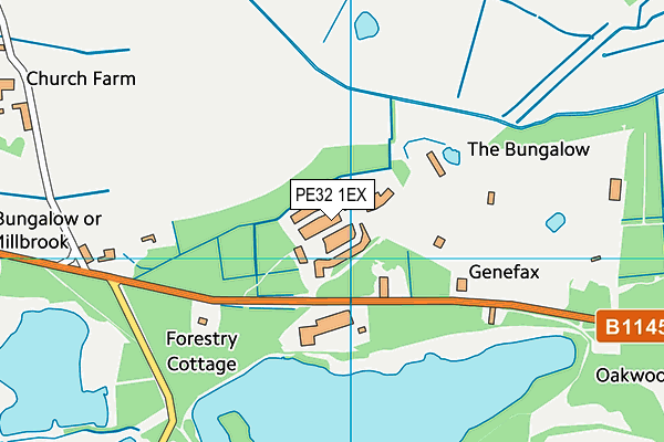 PE32 1EX map - OS VectorMap District (Ordnance Survey) PE32 1EX map - OS VectorMap District (Ordnance Survey)