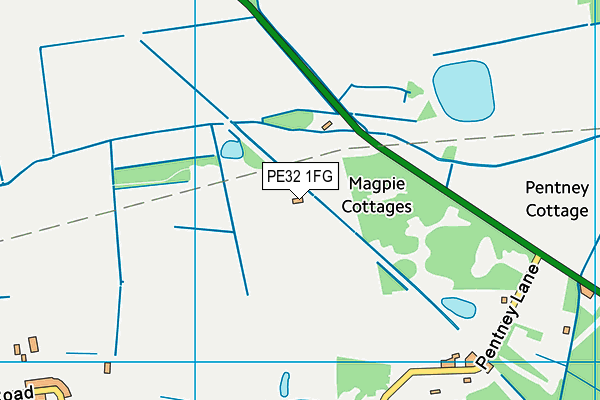 PE32 1FG map - OS VectorMap District (Ordnance Survey) PE32 1FG map - OS VectorMap District (Ordnance Survey)
